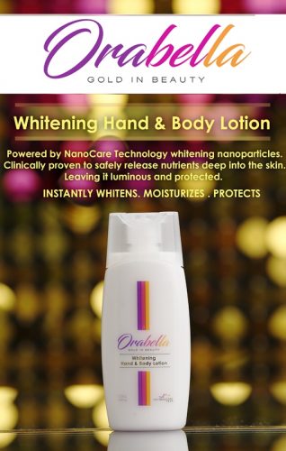 OraBella Gold in Beauty Hand and Body Lotion