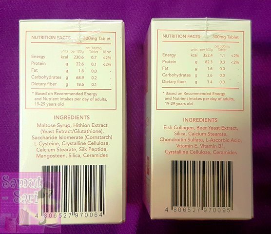 NuEssence Glutathione with Mangoesteen and Collagen Nutritional Facts