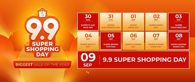 Shopee 9.9 Super Shopping Day & Win ₱15M in Giveaways