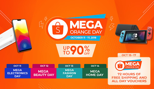 Newest Shopee Slice In-App Game and Mega Orange Day Sale