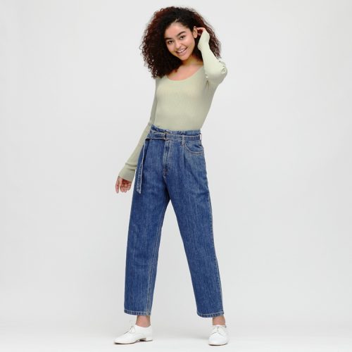 Uniqlo 2020 Jeans Collection Belted Pleated