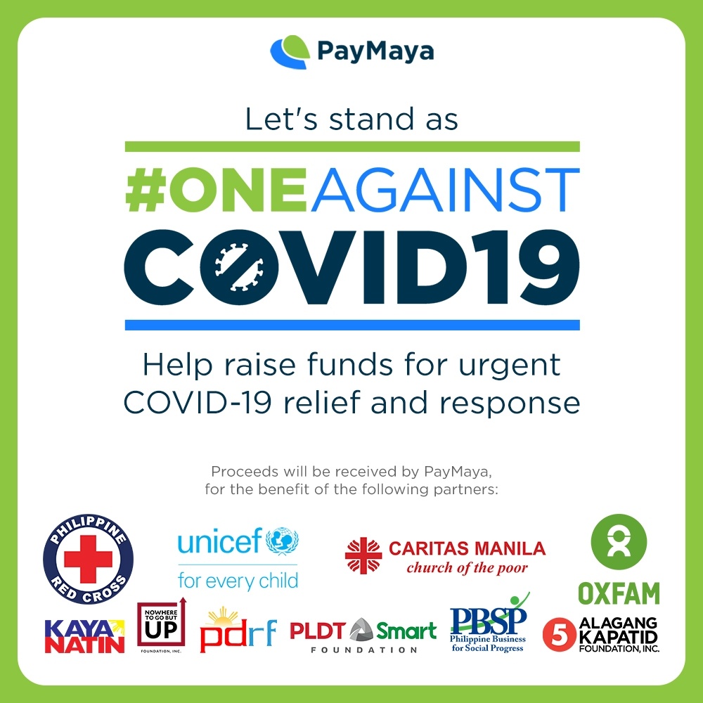 Paymaya OneAgainstCOVID19