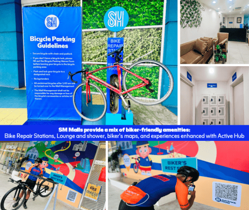 SM Malls provide a mix of biker-friendly amenities